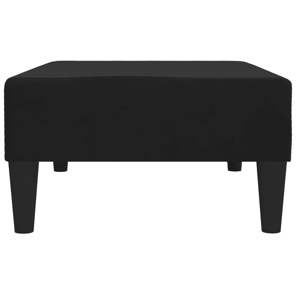 Fußhocker Schwarz 78x56x32 cm Samt