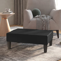 Thumbnail for Fußhocker Schwarz 78x56x32 cm Kunstleder