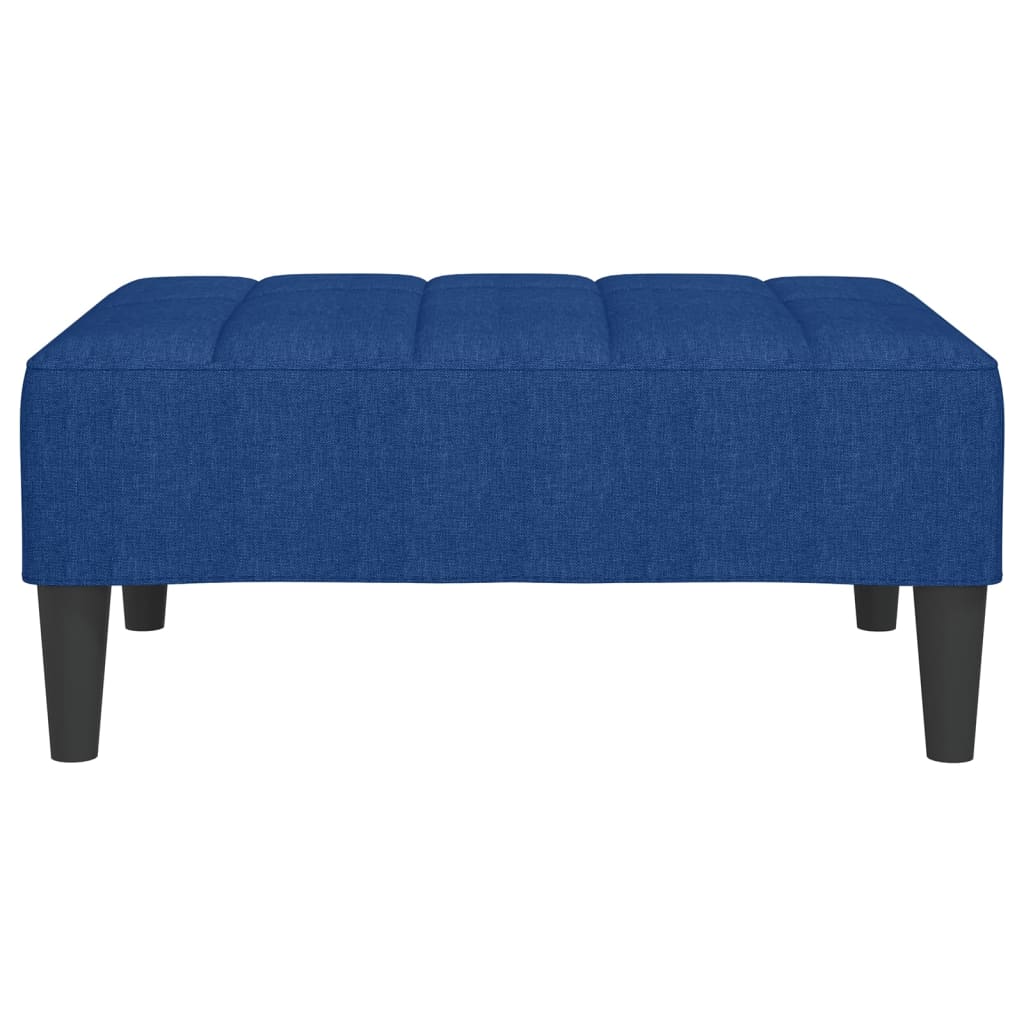 Fußhocker Blau 78x56x32 cm Stoff