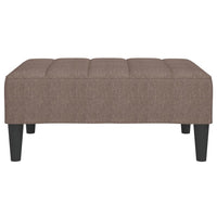 Thumbnail for Fußhocker Taupe 78x56x32 cm Stoff