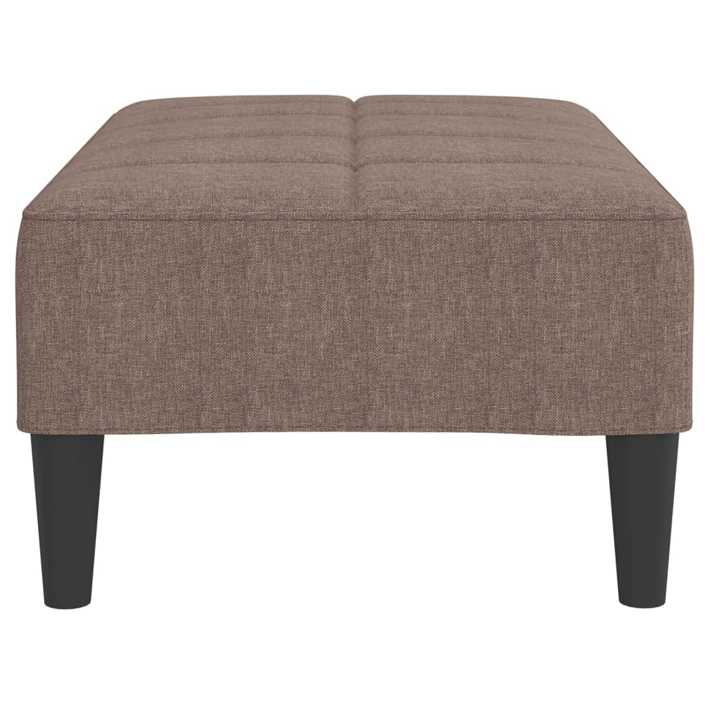 Fußhocker Taupe 78x56x32 cm Stoff