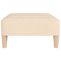Thumbnail for Fußhocker Creme 78x56x32 cm Stoff