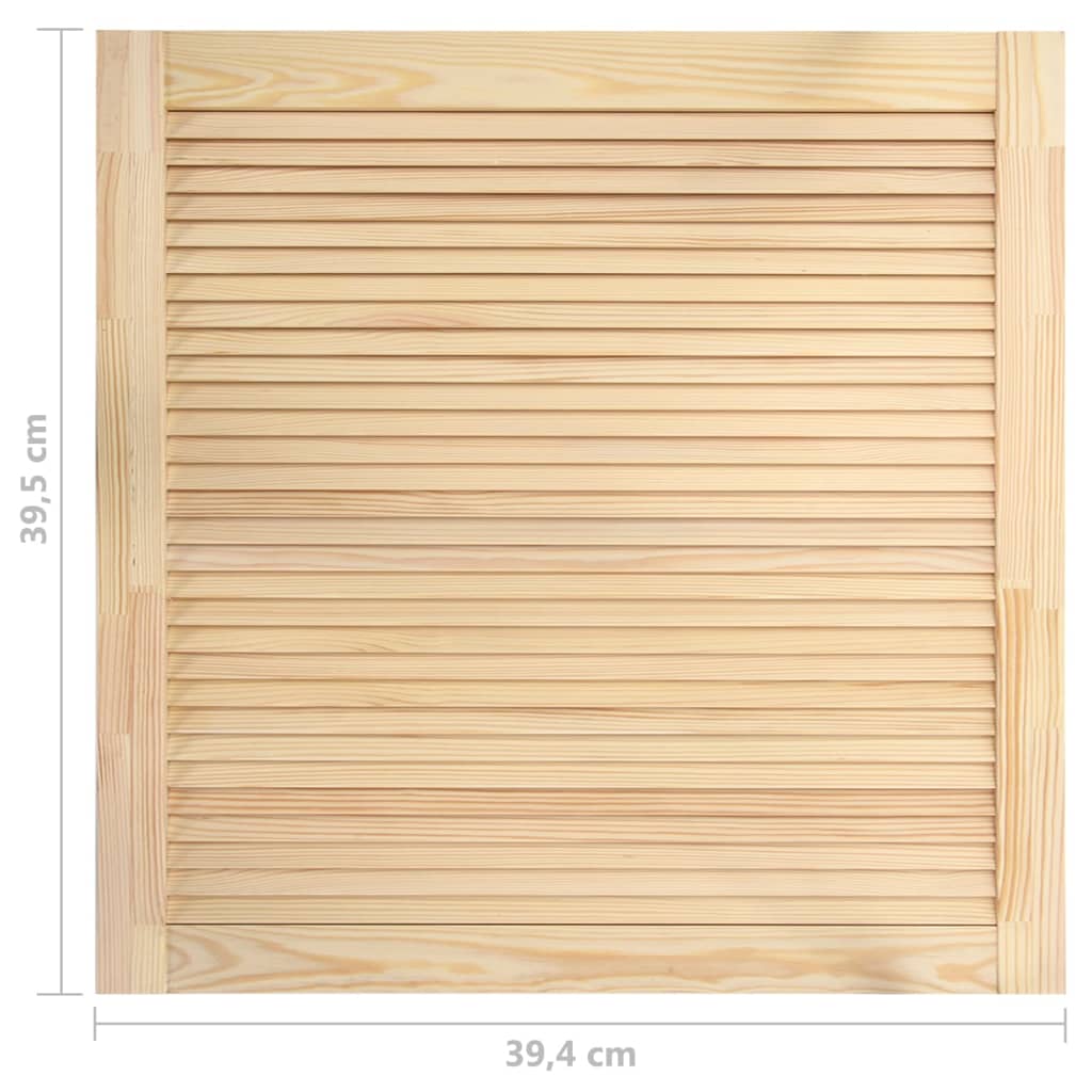 Lamellentür Massivholz Kiefer 39,5x39,4 cm