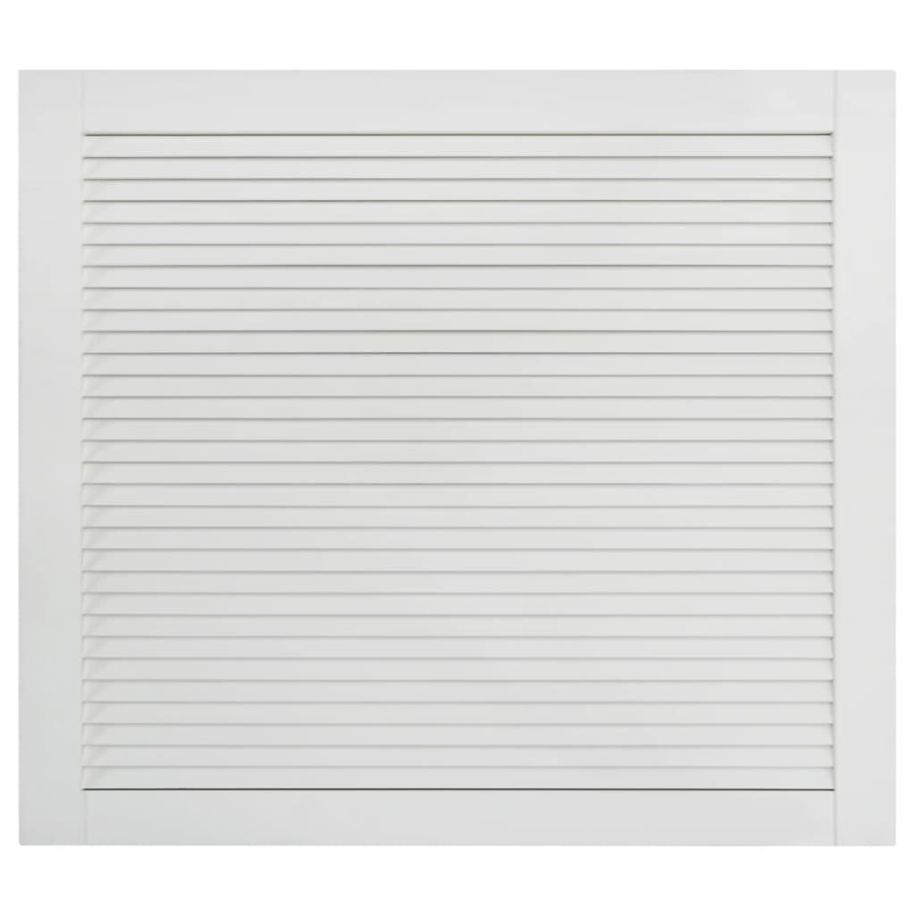 Lamellentüren 4 Stk. Massivholz Kiefer Weiß 39,5x49,4 cm