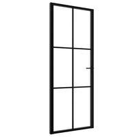Thumbnail for Innentür ESG Glas und Aluminium 76x201,5 cm Schwarz