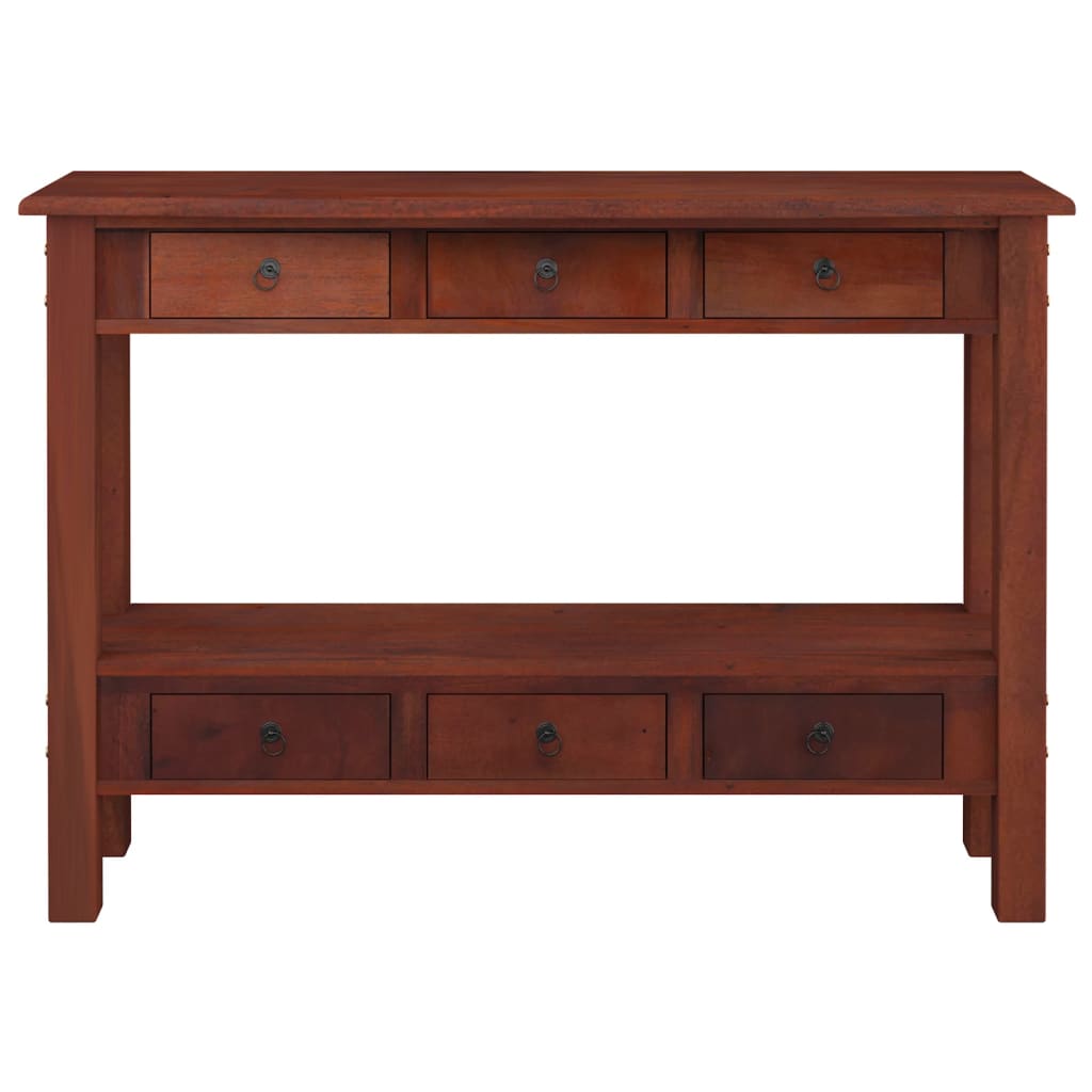 Konsolentisch mit Schubladen Braun 110x30x75 cm Mahagoniholz