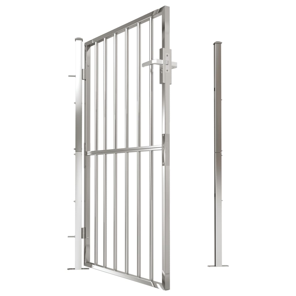 Gartentor 100x150 cm Edelstahl