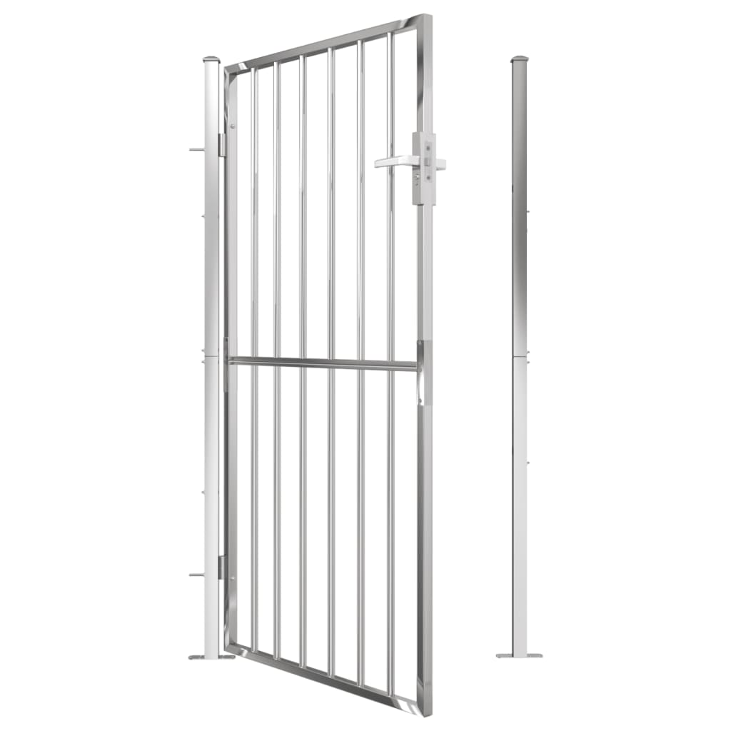 Gartentor 100x180 cm Edelstahl