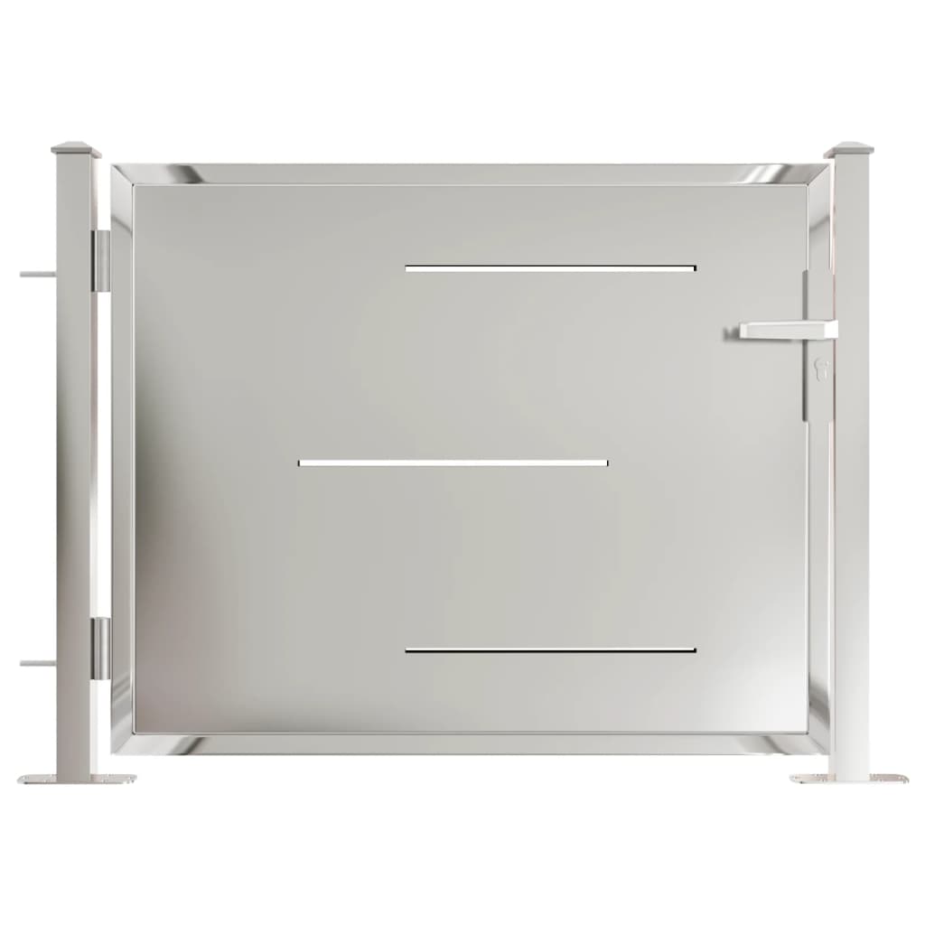 Gartentor 100x75 cm Edelstahl