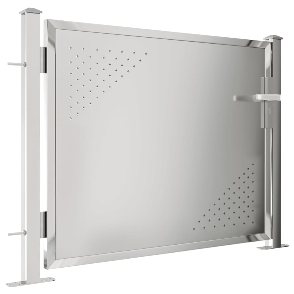 Gartentor 100x75 cm Edelstahl