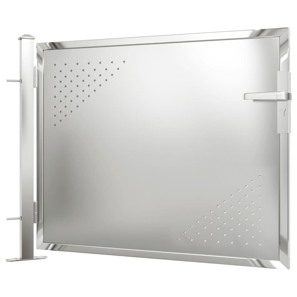 Gartentor 100x75 cm Edelstahl