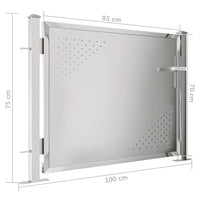 Thumbnail for Gartentor 100x75 cm Edelstahl