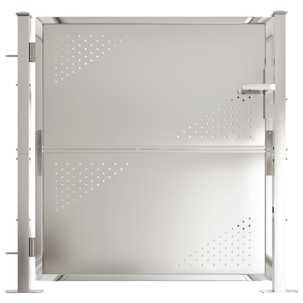 Gartentor 100x100 cm Edelstahl