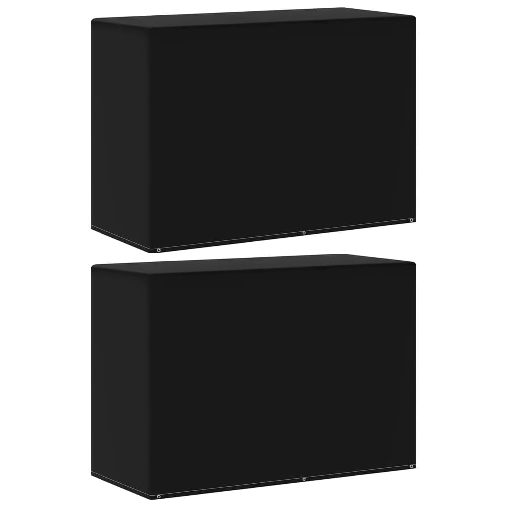 Gartenmöbel-Abdeckungen 2 Stk 6 Ösen für Gasgrills 180x80x125cm