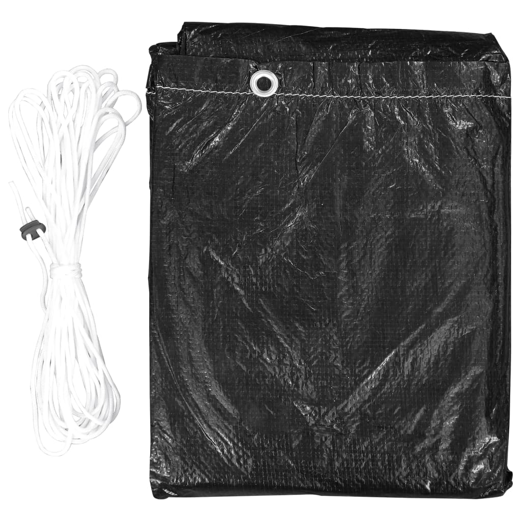 Gartenmöbel-Abdeckungen 2 Stk 6 Ösen für Gasgrills 180x80x125cm
