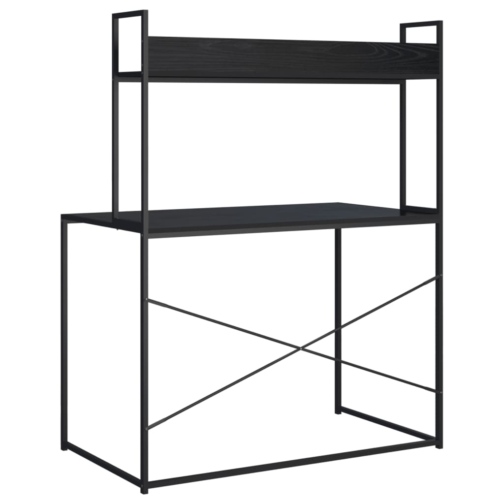 Computertisch Schwarz 110x60x138 cm Spanplatte