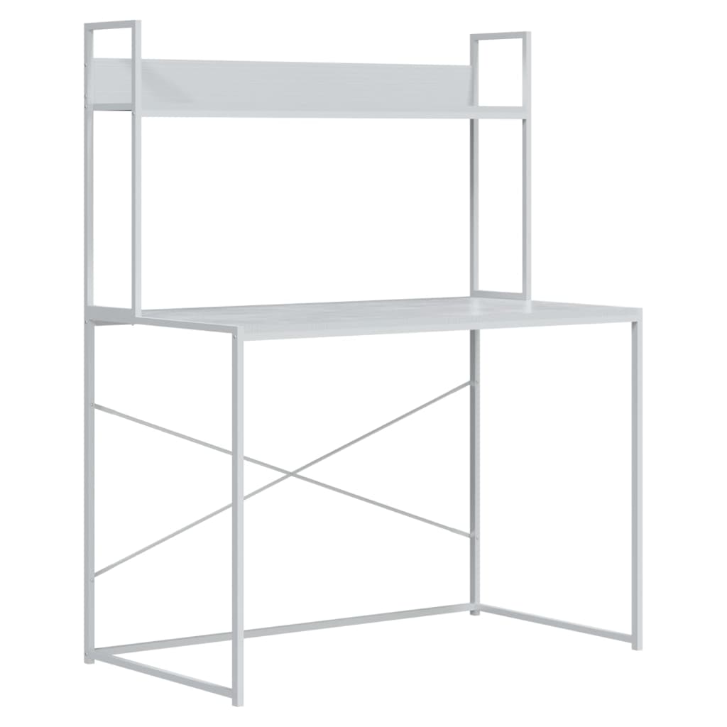 Computertisch Weiß 110x60x138 cm Spanplatte
