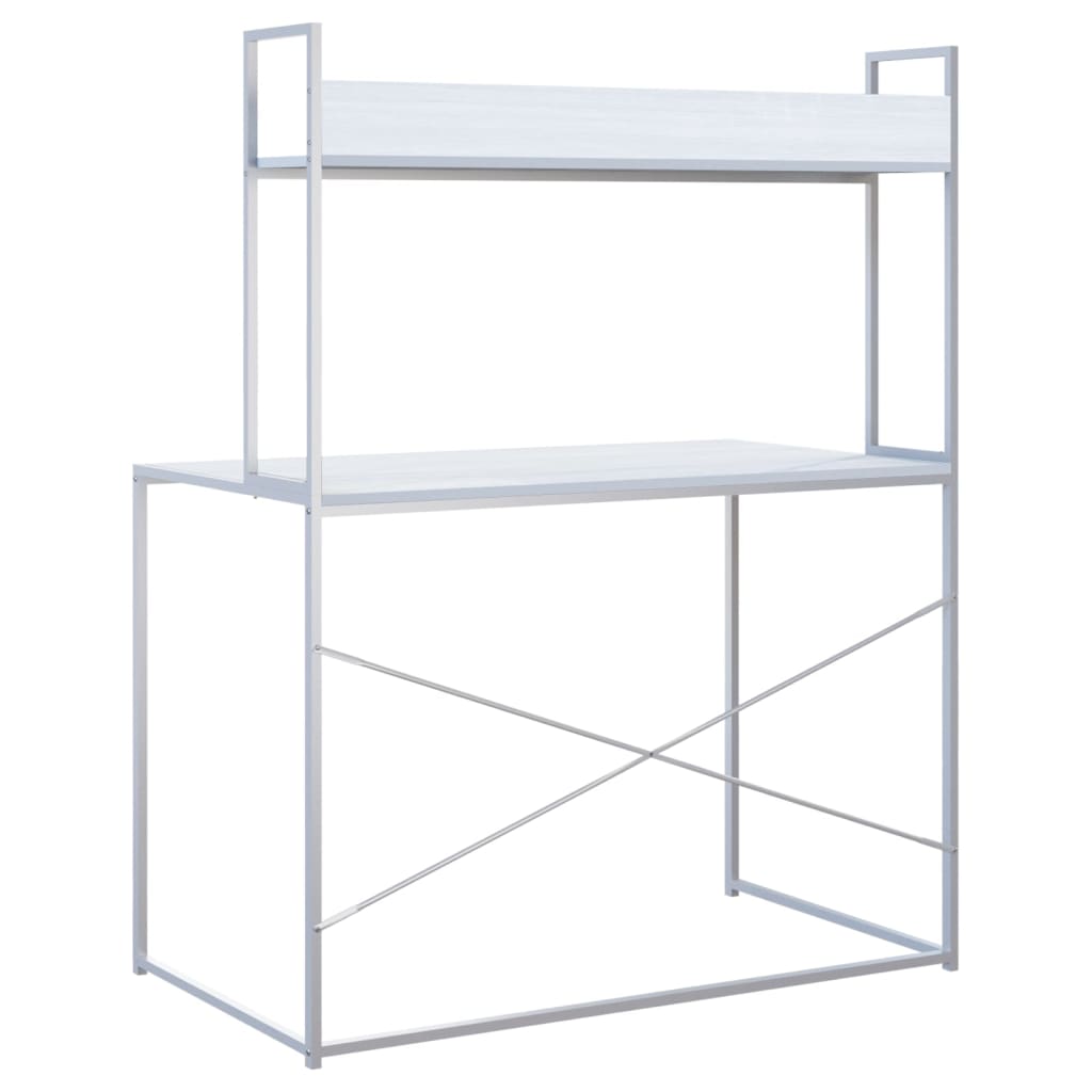 Computertisch Weiß 110x60x138 cm Spanplatte