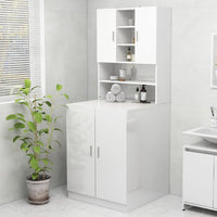 Thumbnail for Waschmaschinenschrank Hochglanz-Weiß
