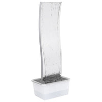 Thumbnail for Gartenbrunnen mit Pumpe 108 cm Edelstahl Geschwungen