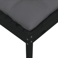 Thumbnail for 2-Sitzer-Gartensofa mit Kissen Schwarz Massivholz Kiefer