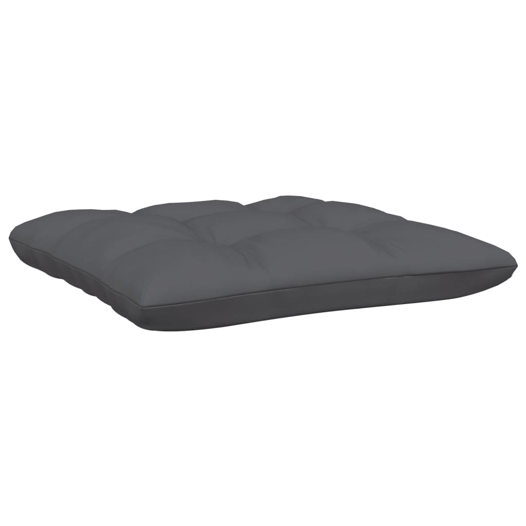2-Sitzer-Gartensofa mit Kissen Schwarz Massivholz Kiefer