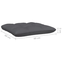 Thumbnail for 2-Sitzer-Gartensofa mit Kissen Schwarz Massivholz Kiefer