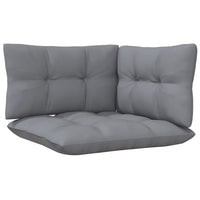 Thumbnail for 3-tlg. Garten-Lounge-Set mit Grauen Kissen Kiefer Massivholz