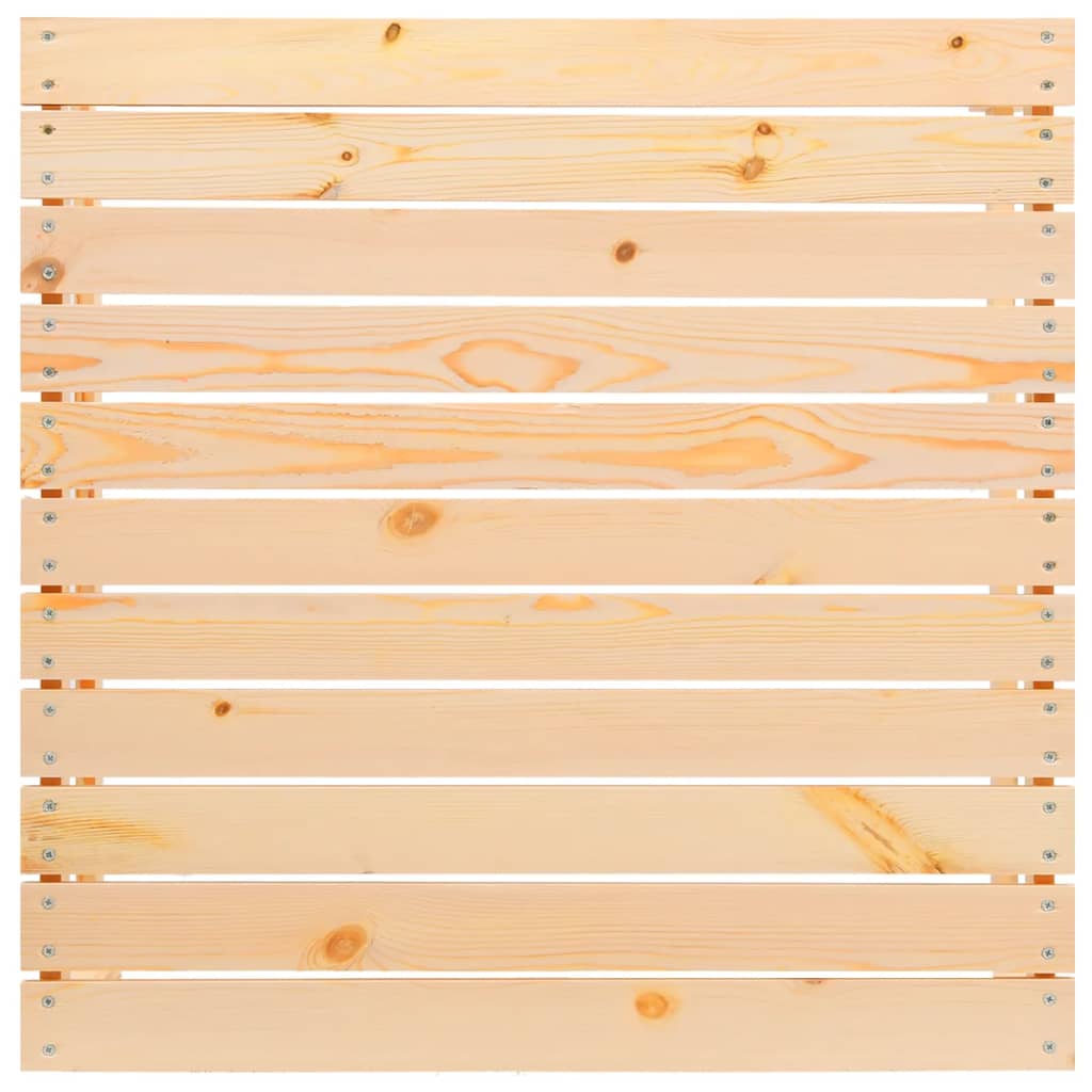 3-tlg. Garten-Lounge-Set mit Creme Kissen Massivholz Kiefer