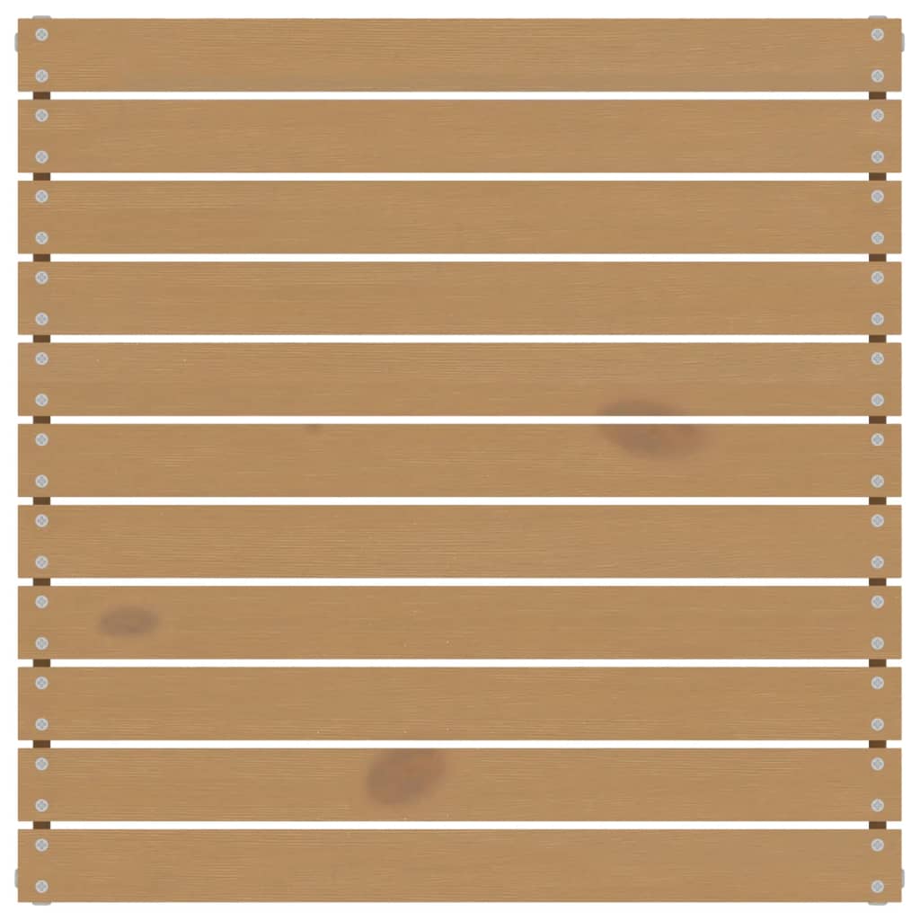 3-tlg. Garten-Lounge-Set mit Kissen Creme Massivholz Kiefer