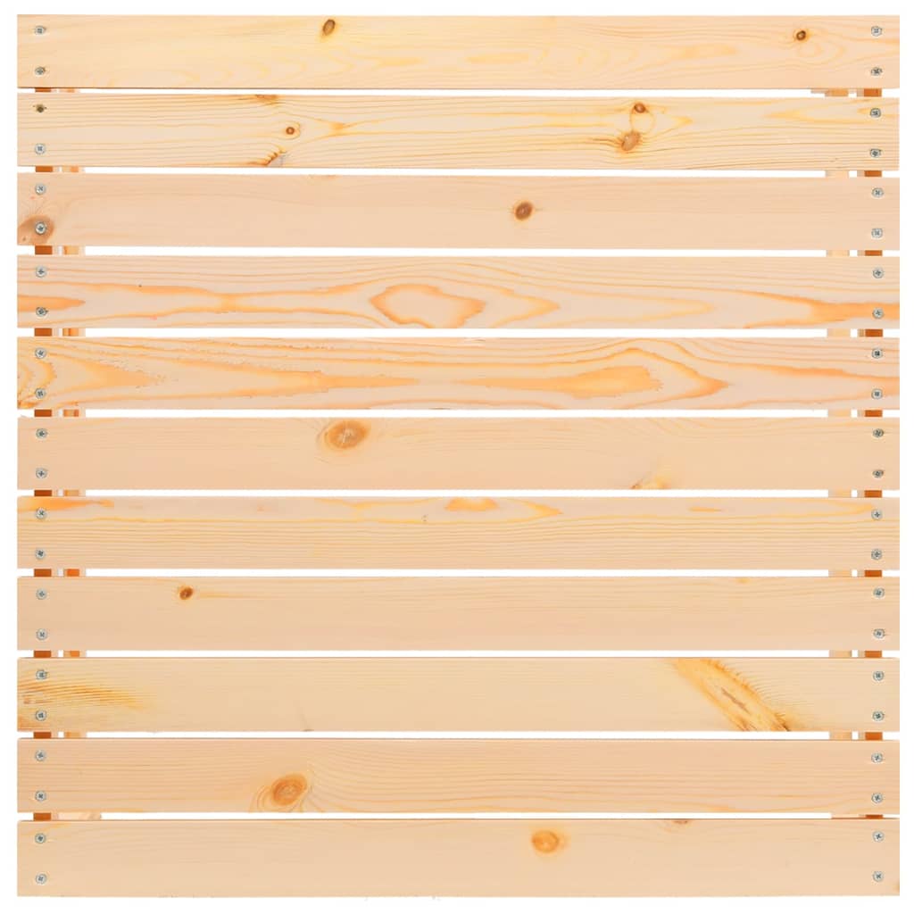 3-tlg. Garten-Lounge-Set mit Creme Kissen Massivholz Kiefer