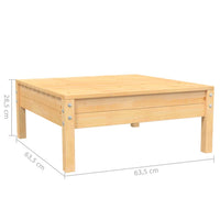 Thumbnail for 3-tlg. Garten-Lounge-Set mit Creme Kissen Massivholz Kiefer