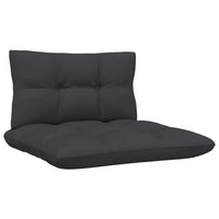 Thumbnail for 3-tlg. Garten-Lounge-Set mit Kissen Schwarz Kiefer Massivholz
