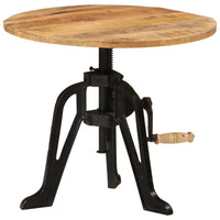 Thumbnail for Beistelltisch 60x(42-62) cm Massivholz Mango und Gusseisen