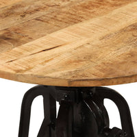 Thumbnail for Beistelltisch 60x(42-62) cm Massivholz Mango und Gusseisen