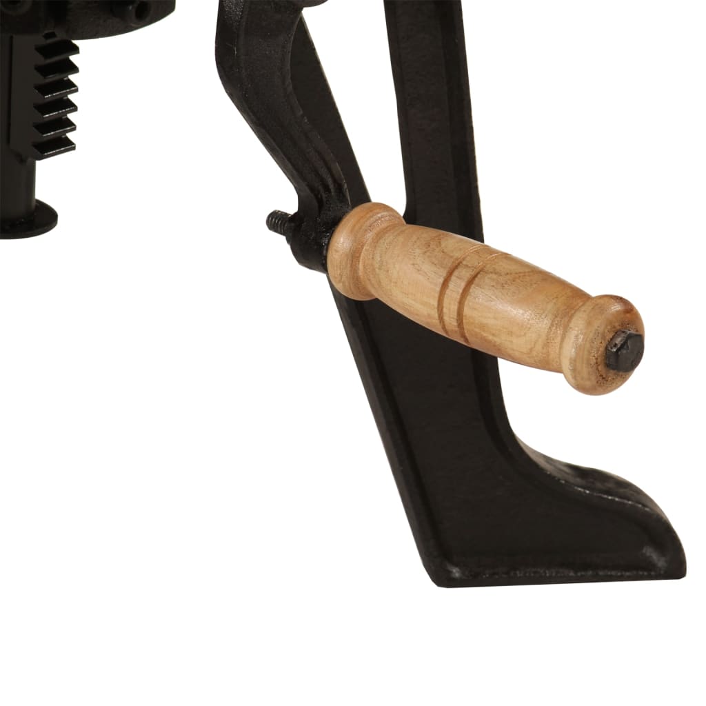 Beistelltisch 60x(42-62) cm Massivholz Mango und Gusseisen