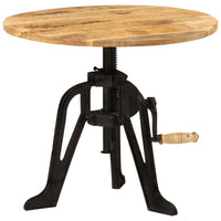 Thumbnail for Beistelltisch 60x(42-62) cm Massivholz Mango und Gusseisen