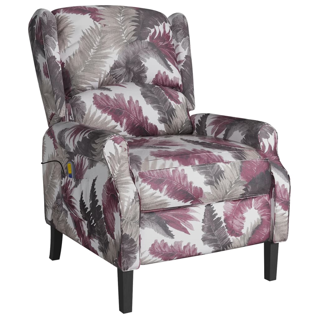 Massagesessel Blumenmuster Stoff