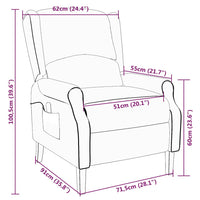 Thumbnail for Massagesessel Blumenmuster Stoff