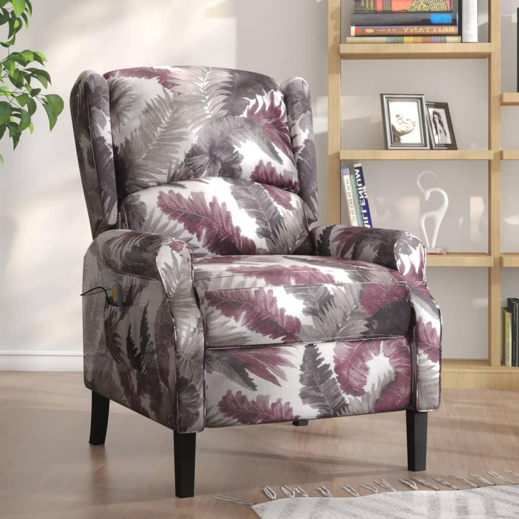 Massagesessel Blumenmuster Stoff