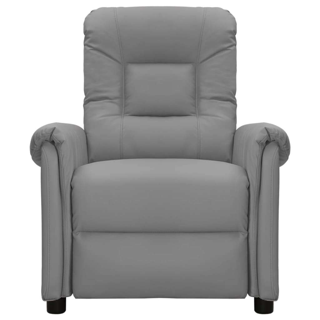 Massagesessel Grau Kunstleder