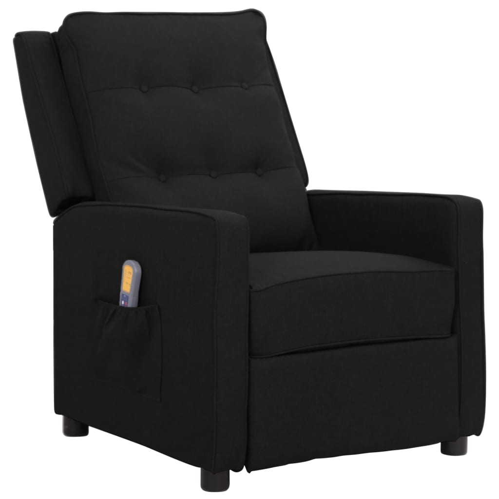 Massagesessel Schwarz Stoff