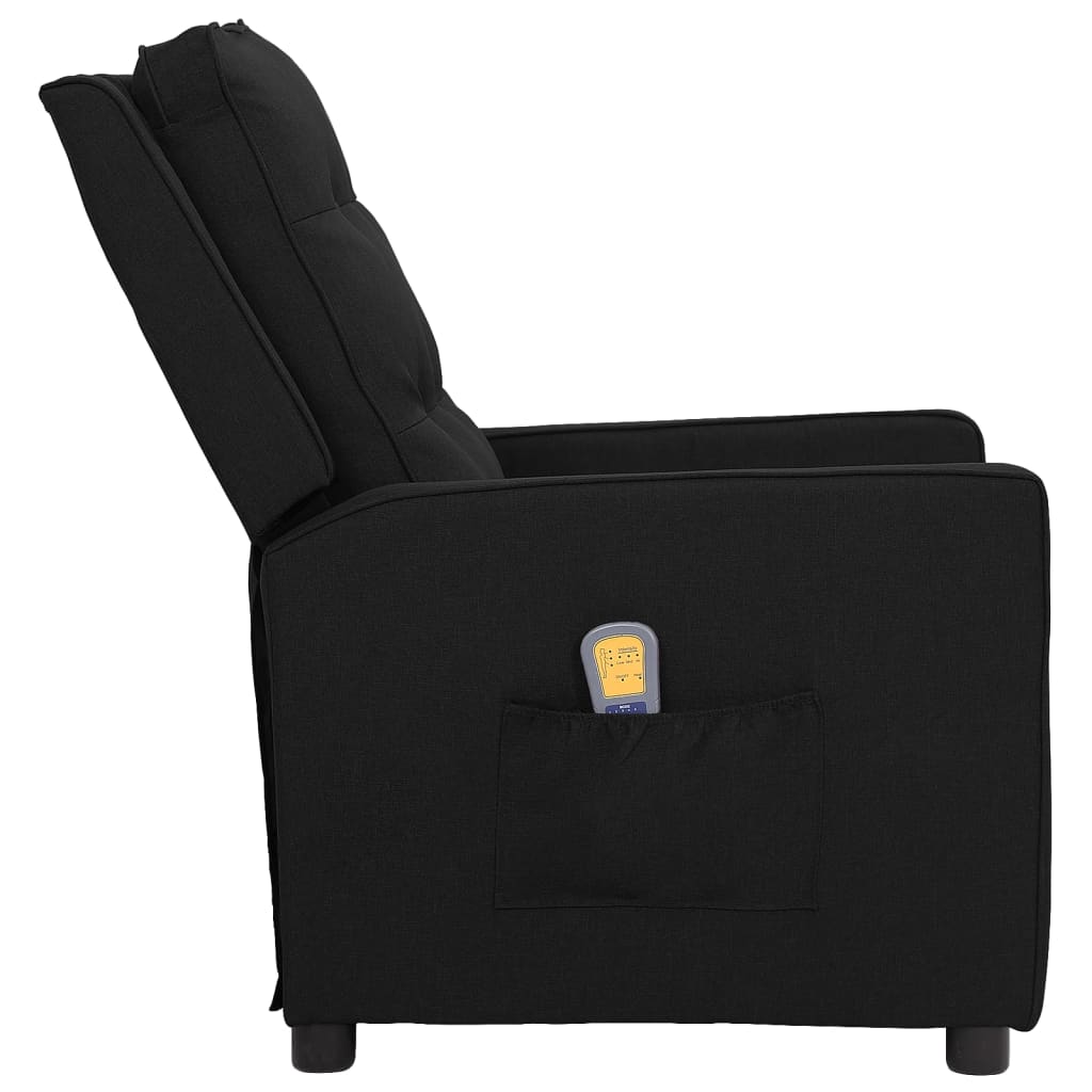 Massagesessel Schwarz Stoff