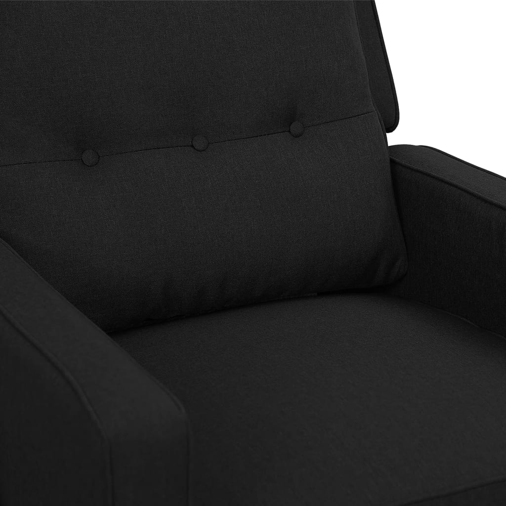 Massagesessel Schwarz Stoff