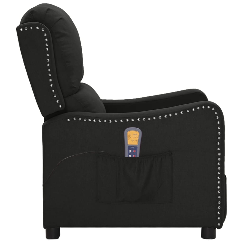 Massagesessel Schwarz Stoff