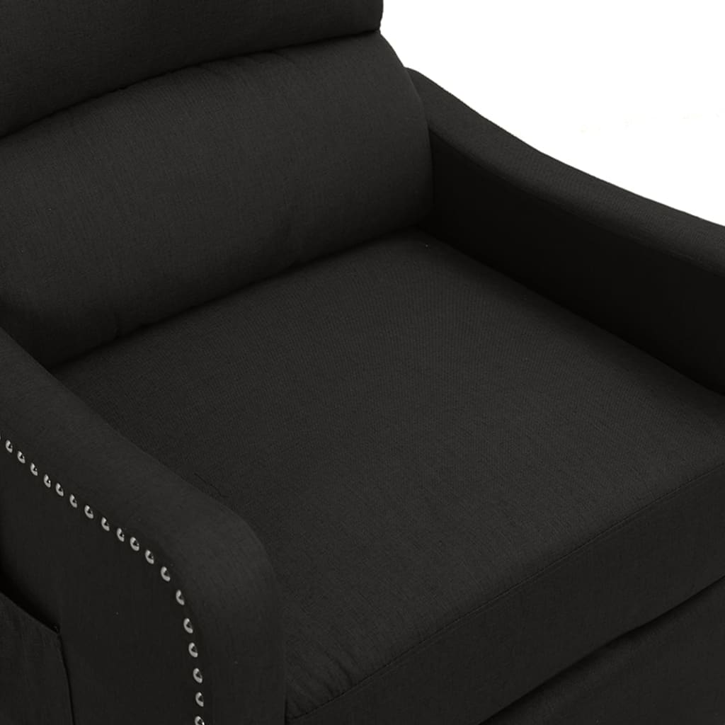 Massagesessel Schwarz Stoff