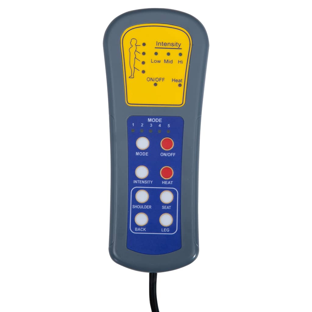 Massagesessel Hellgrau Stoff