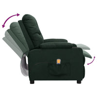 Thumbnail for Massagesessel Dunkelgrün Stoff