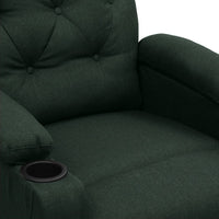 Thumbnail for Massagesessel Dunkelgrün Stoff
