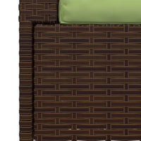 Thumbnail for 2-Sitzer-Sofa mit Kissen Braun Poly Rattan